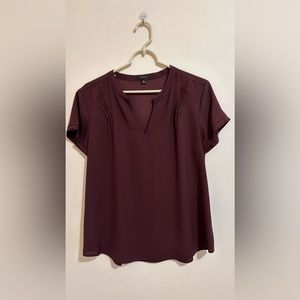 Ann Taylor plum blouse size M